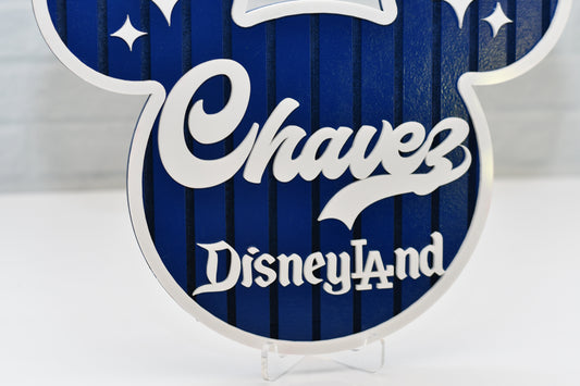 LA Dodgers Disney stroller tag