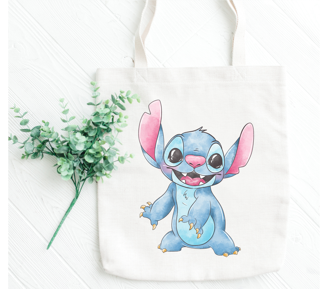 Watercolor Stitch Tote Bag