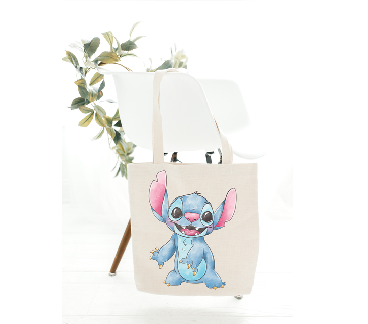 Watercolor Stitch Tote Bag