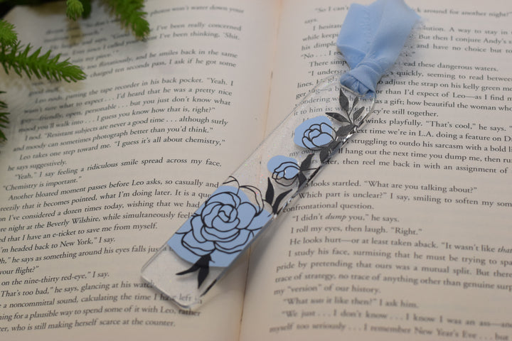 Floral Acrylic Bookmark