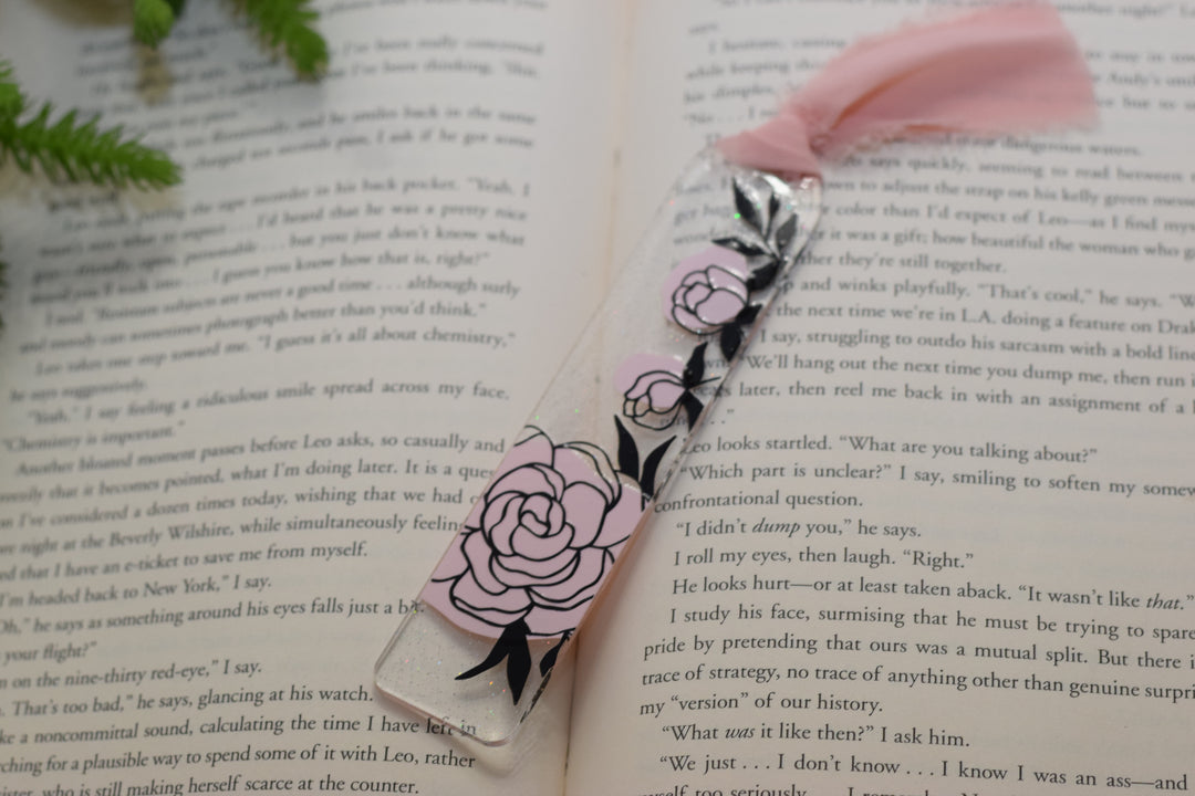 Floral Acrylic Bookmark